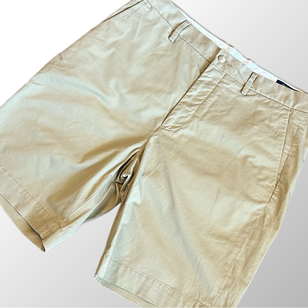 Polo Ralph Lauren Shorts Men’s 32 Tan Stretch Classic Fit Chinos 9” Inseam